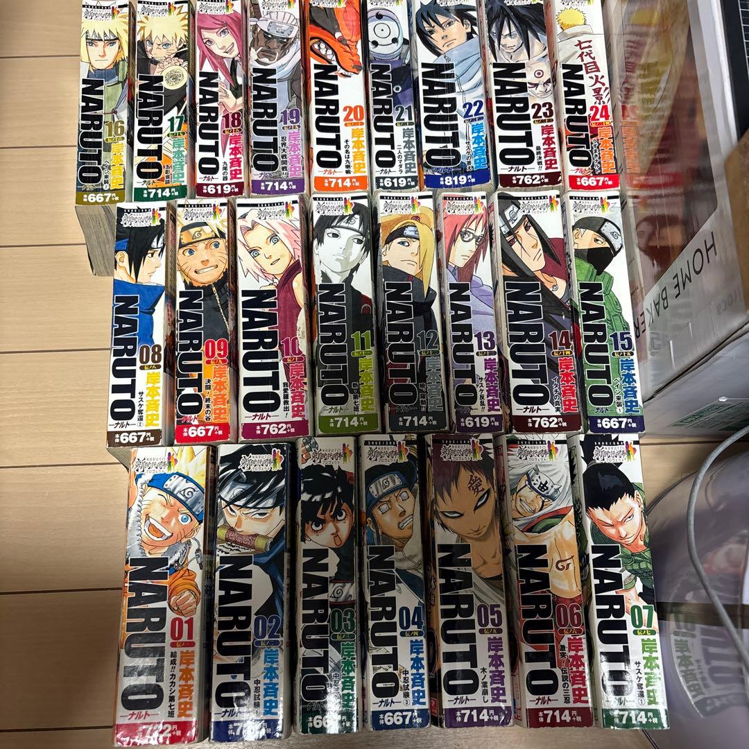 NARUTO 全巻セット　全２４巻　中古本 NARUTO ナルト コンビニ 版 コミックス 漫画 全巻 セット 全24巻