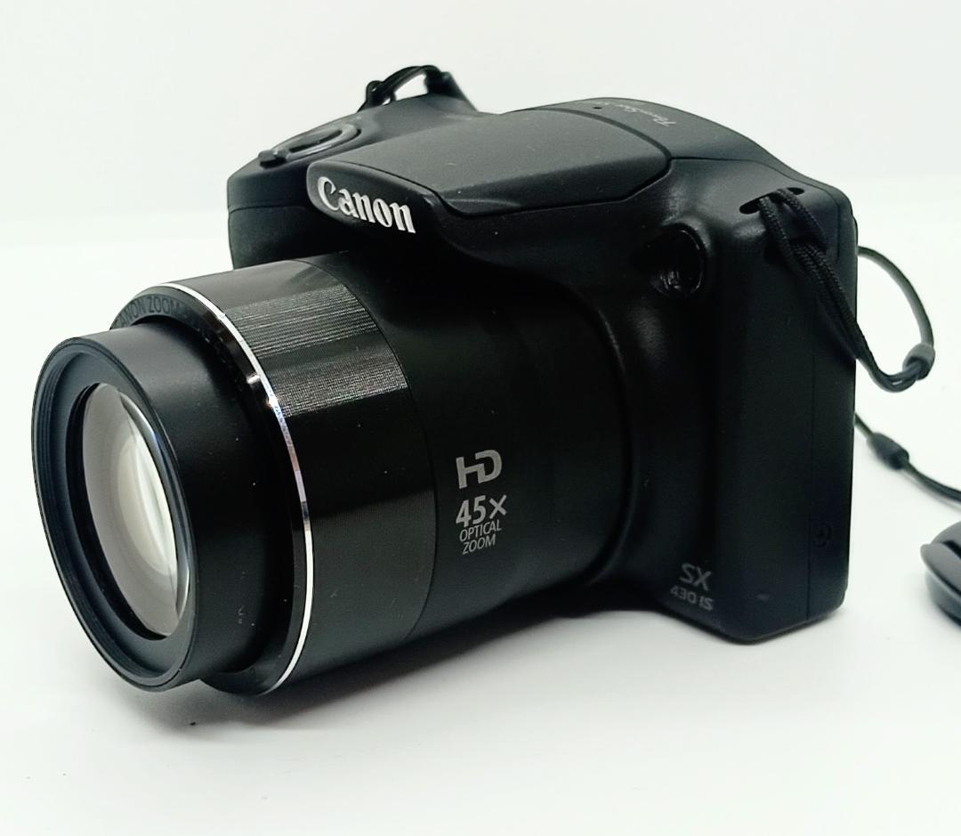 Canon PowerShot SX430 Is 20MP 黒デジカメ充電器付き
