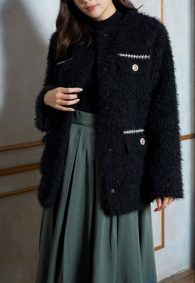 ジャケット・アウター herlipto  Faux Fur Coat Her lip to - Herlipto Winter Love Faux Fur Coatの通販 by あゆ's