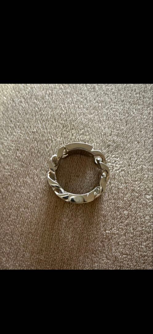 Dior CD Icon チェーンリンク リング Mサイズ CD Icon Chain Link Ring Silver | DIOR