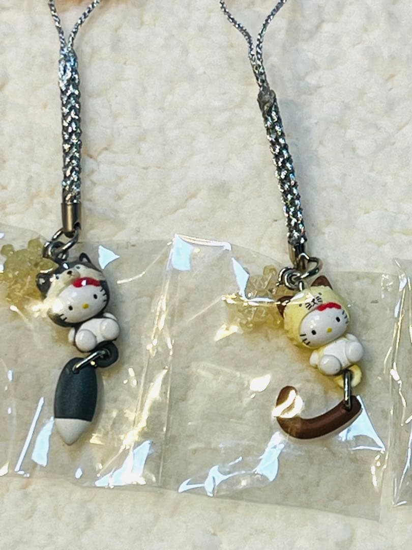 激レア‼︎ サンリオ ハローキティ しっぽ倶楽部 冬季限定 根付け全5種