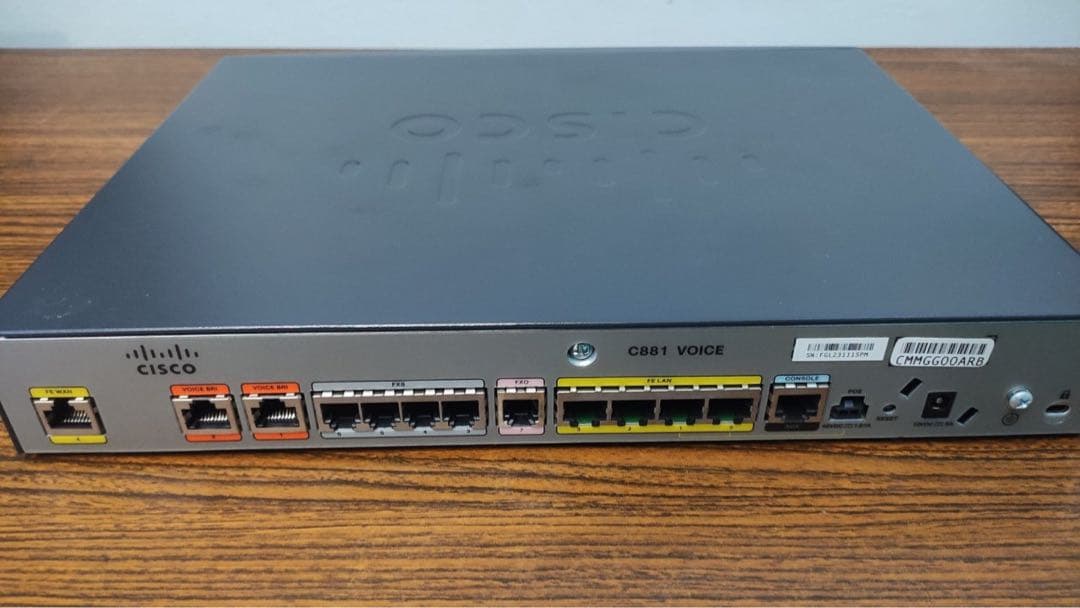 CISCO 音声モジュール ~ CISCO C881 音声 Cisco C881-K9 880 シリーズ ルータ