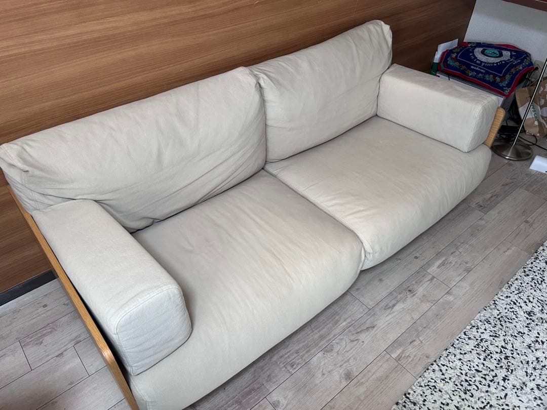 しゅう様専用]無印良品 廃盤希少品 オーク材突板2.5シーター北欧風