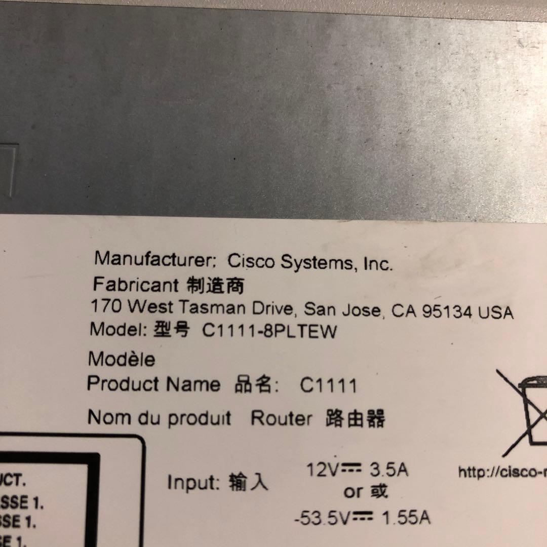 ルーター・ネットワーク機器 Cisco ISR1100 C1111-8PLTEW