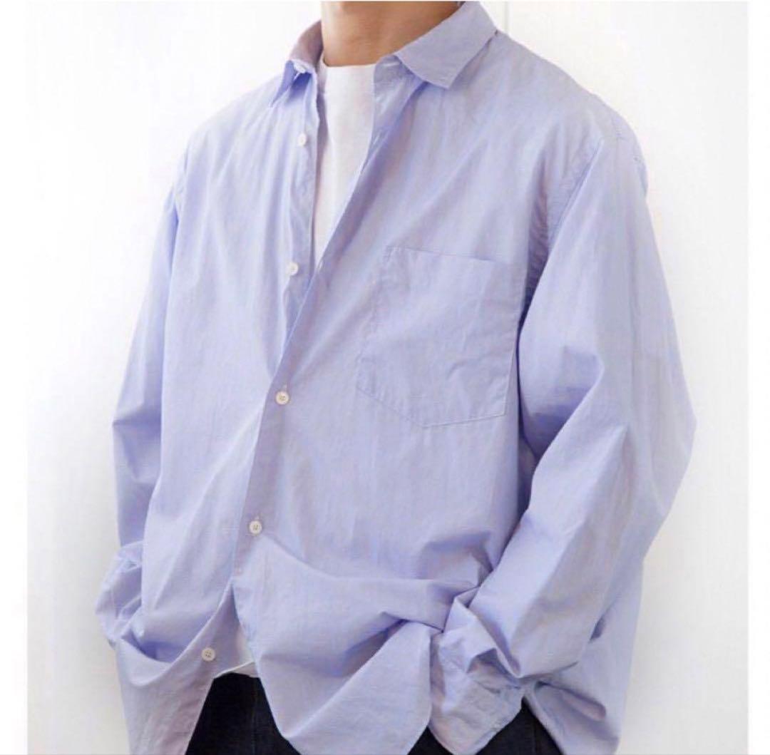 comoli ポプリンシャツ ブルー サイズ1 - メルカリ