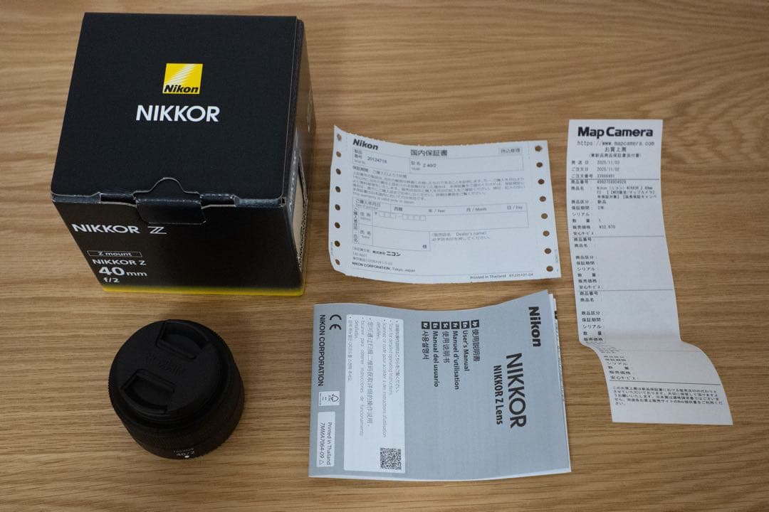 レンズ(単焦点) NIKKOR Z40mm f/2