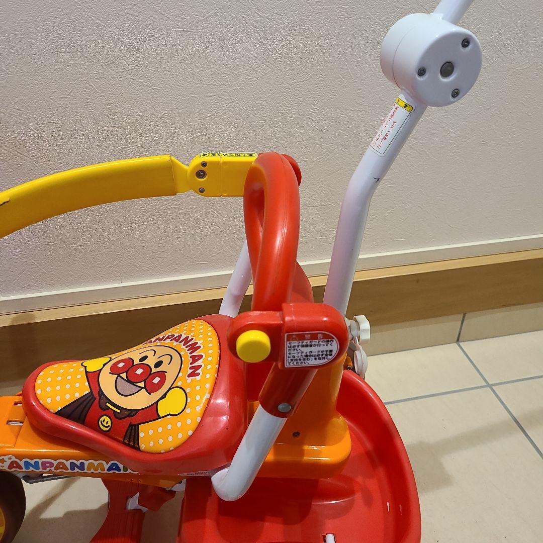 折り畳み アンパンマン 三輪車 手押し棒つき - メルカリ