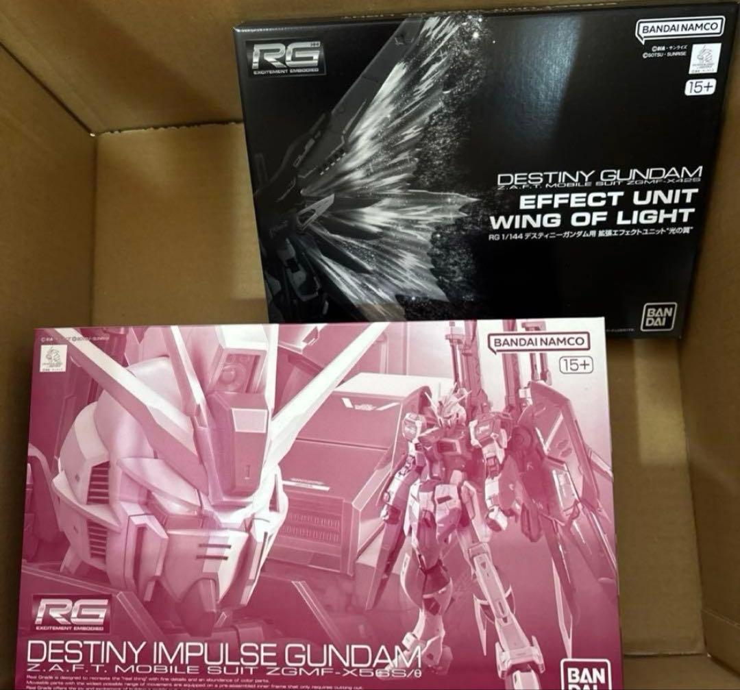 RG デスティニーインパルスガンダム&光の翼セット - メルカリ