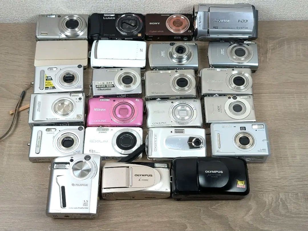 ジャンク品】コンパクトデジタルカメラ＆フィルムカメラ 23台セット