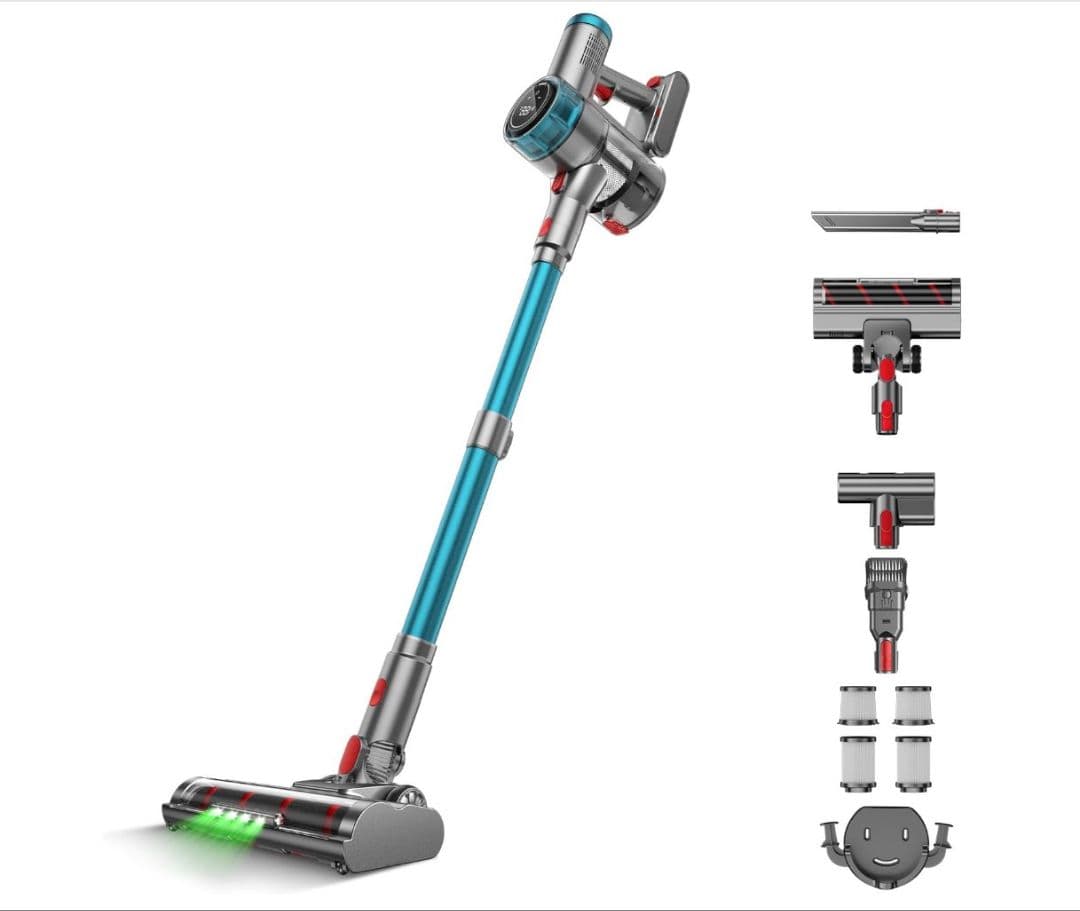 新品未開封】Laoynd VC8 コードレス掃除機 75Kpa ダニ除去ブラシ