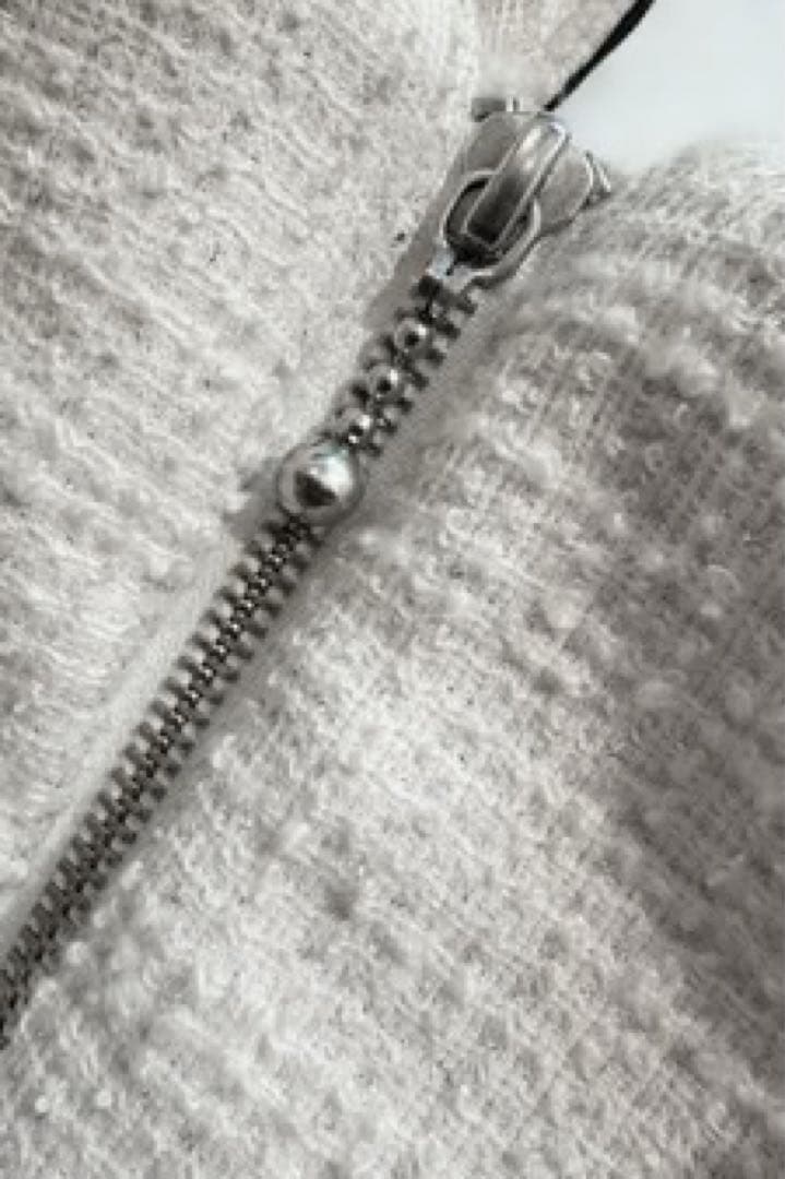 シェリエ Sheller BLOOM フリルデザイン トップス ホワイトブラック