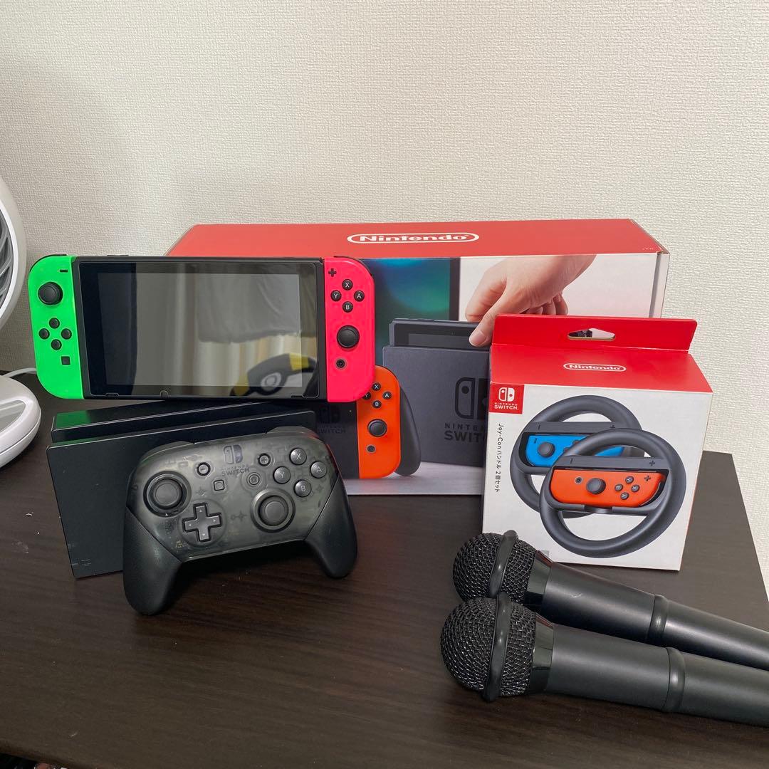 スイッチ　Nintendo Switch 本体 ハンドル　プロコン　マイク Amazon.co.jp: 【任天堂純正品】Nintendo Switch Proコントローラー