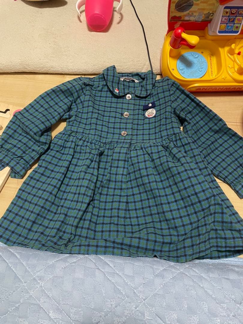 ファミリア チェック柄ワンピース サイズ90 - メルカリ