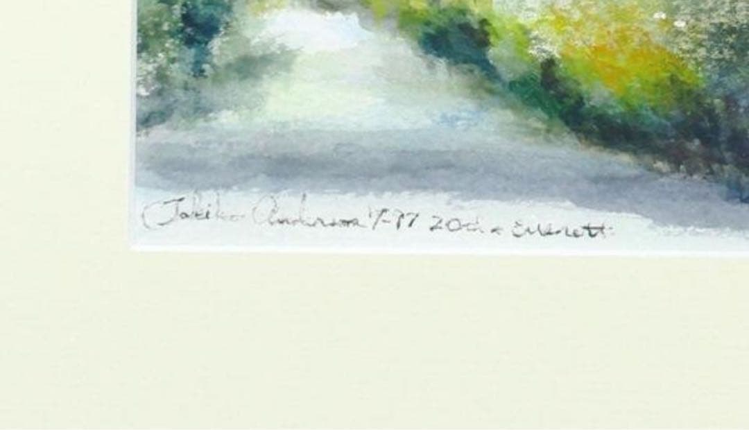 岩田治子 油絵 絵画 パンジー