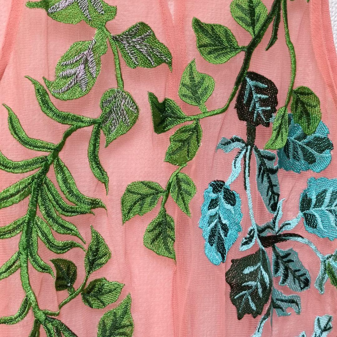 希少未使用☆あちゃちゅむ ナタリーレテ チュールタンクトップ 刺繍