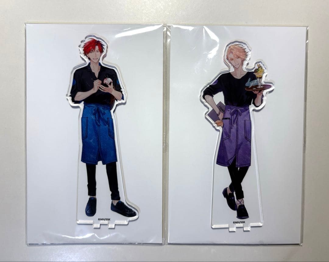 セラピーゲーム アニメイトカフェ 静真、湊 BIGアクスタ - メルカリ