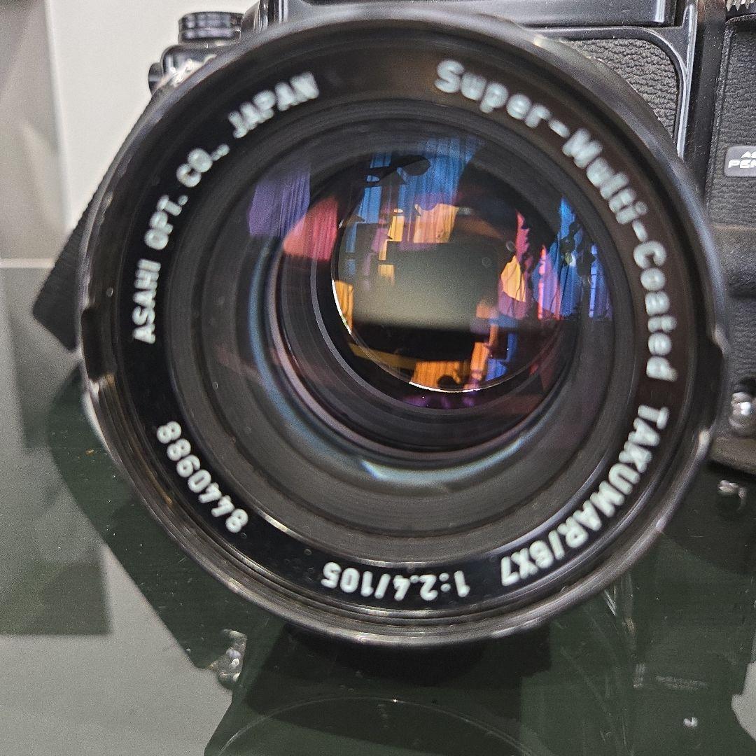 Pentax 6×7 TTL 105mm F2.4 ウッドグリップ付き