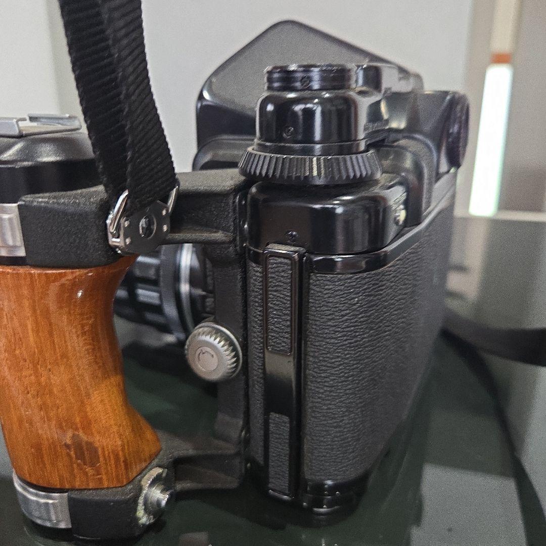 Pentax 6×7 TTL 105mm F2.4 ウッドグリップ付き