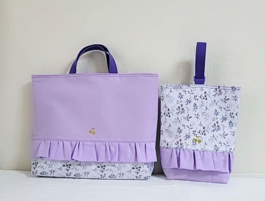 naoha様☆専用93.入園入学セット女の子　パープル ベリーガーデン5点セット