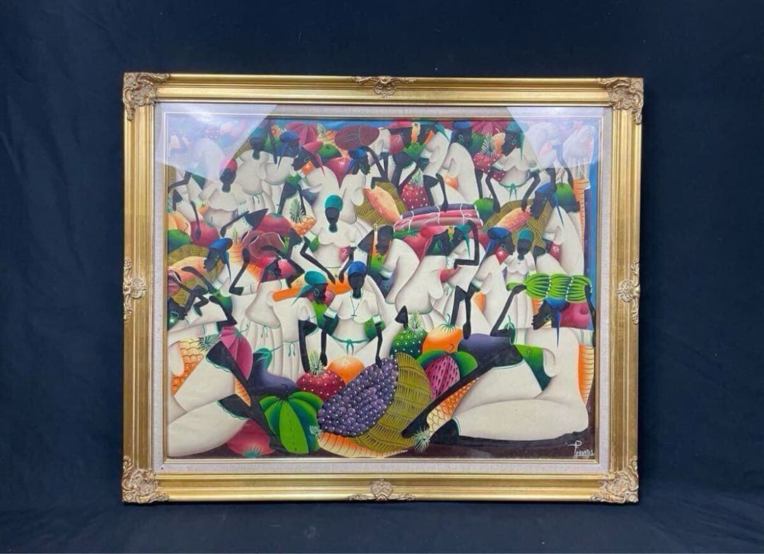 真作保証 特大 タヒチ絵画 油絵 肉筆 額装 美術品 海外 フラントス Amazon.co.jp: ゴーギャン タヒチの女 F6 油絵直筆仕上げ｜ 絵画 6号
