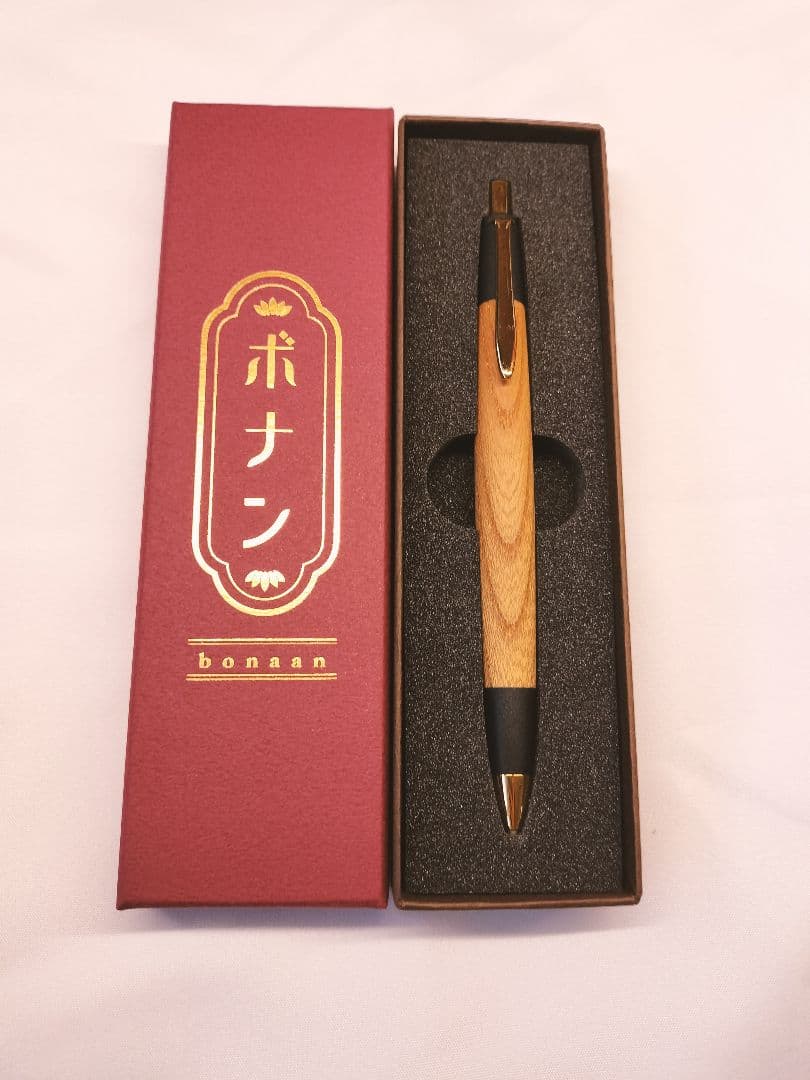 ボナンペン シャーペン 真鍮金具 固定式口金 欅 - メルカリ