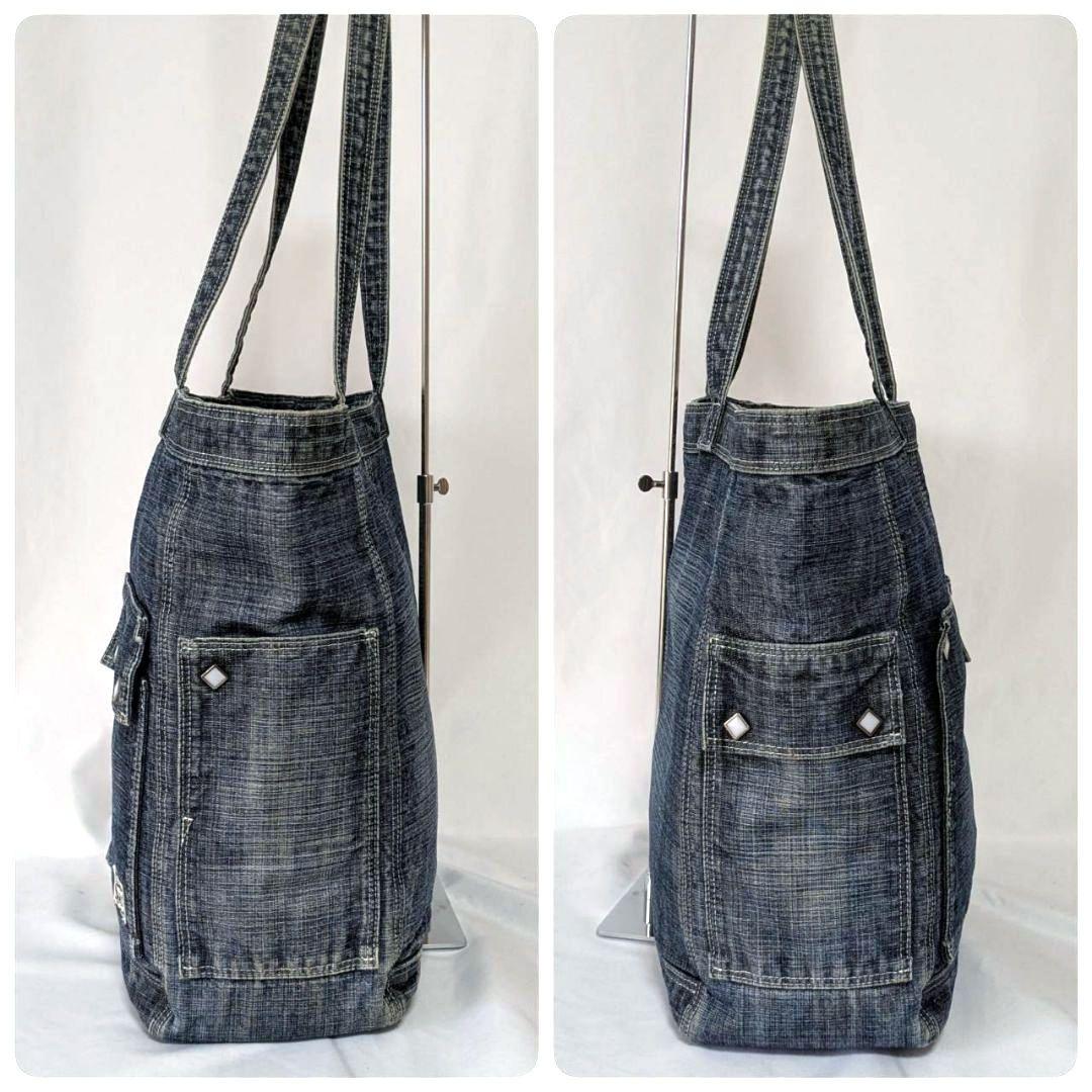PORTER トートバッグ OUNCE オンス デニム ウエスタン スタッズ
