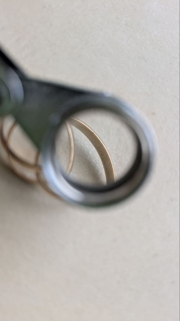 k18 18金3連リング　3.6g