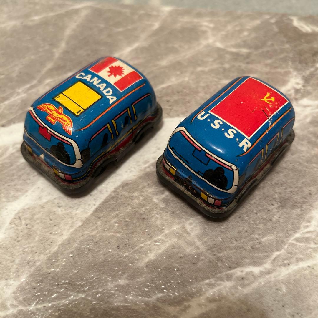 ブリキ製 バスのおもちゃ ミニカー 昭和レトロ - メルカリ