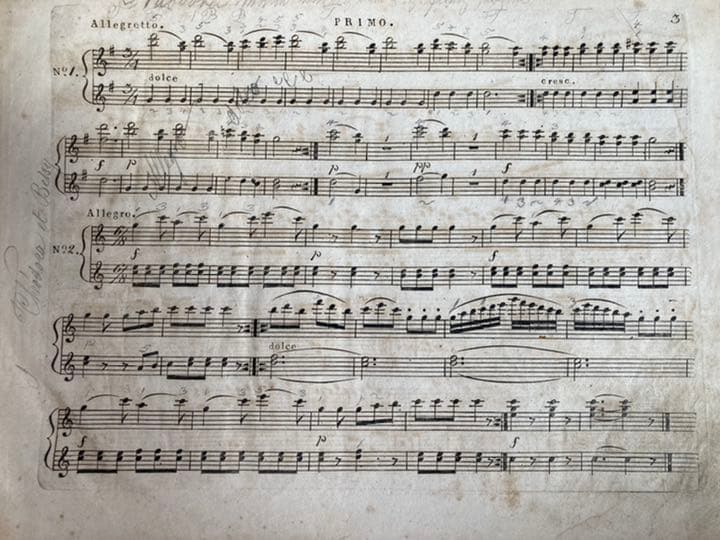 ヴァンハル：4手のピアノ小品集Weinmann XIIb.2（ca.1800）