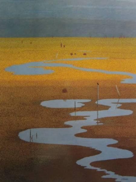 三浦俊輔、【新雪の来る前に】、希少な大判額装用画集より、美品、日本人画家