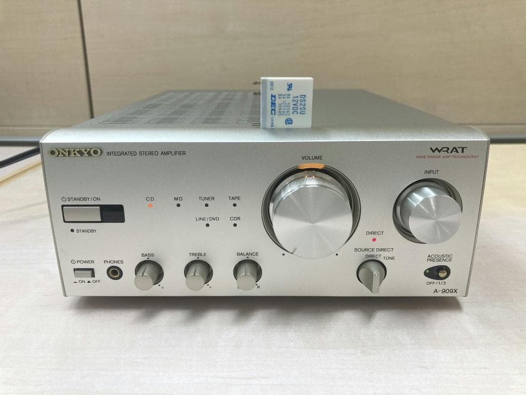 ★整備済み★ONKYO　A-909X　SPリレー交換済み　最上級機種　上美品⑨
