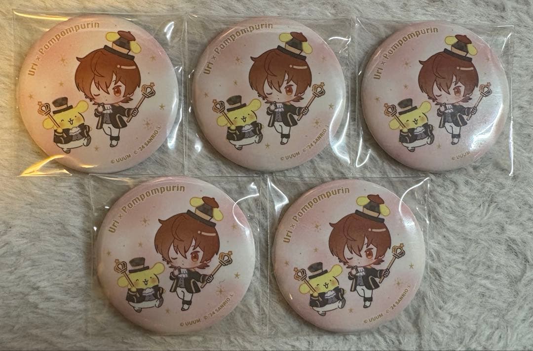 カラフルピーチ からぴち うり サンリオ デフォ缶バッジ 缶バッジ