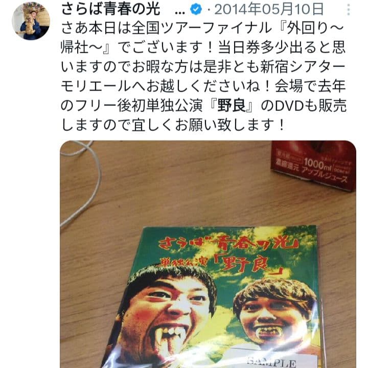 サイン入り！ロットナンバー一桁！ さらば青春の光 野良 DVD 2枚組