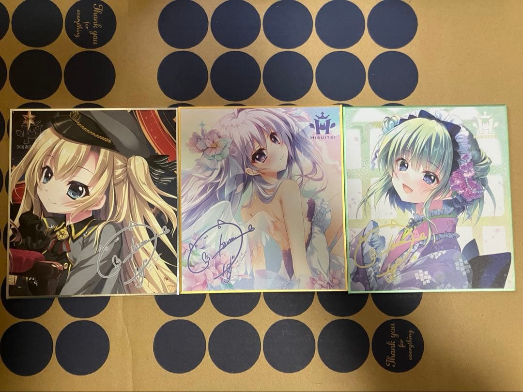 C106 翡翠亭 ミニ色紙 3種セット - メルカリ