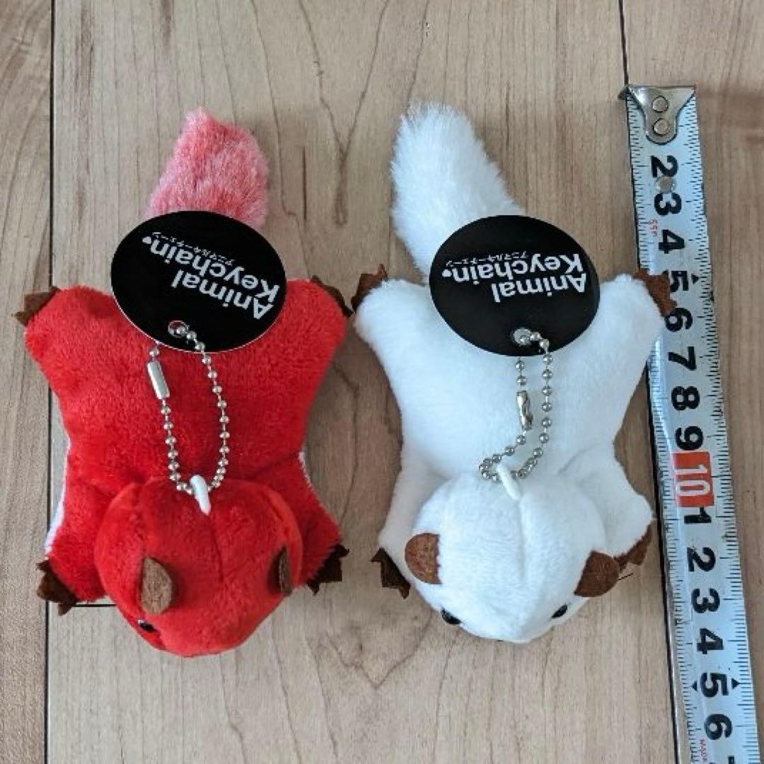 アニマルキーチェーン ぬいぐるみ マスコット モモンガ ももんが 2色