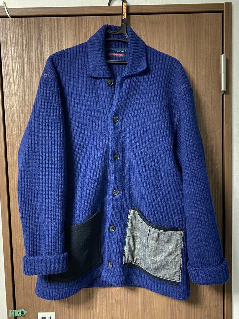 ラブジェネキムタク私物同型同色ブルーブルーBLUE BLUE圧縮ニット