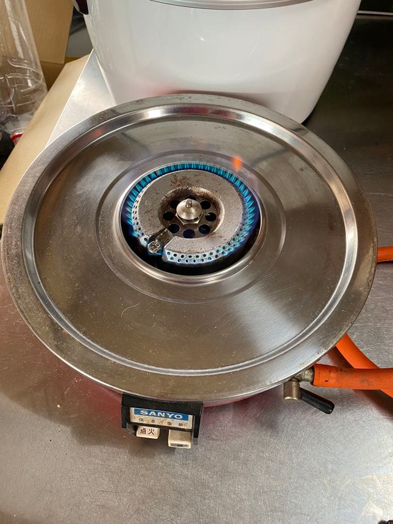 サンヨー　2.2升炊き　LPガス炊飯器　昭和レトロ