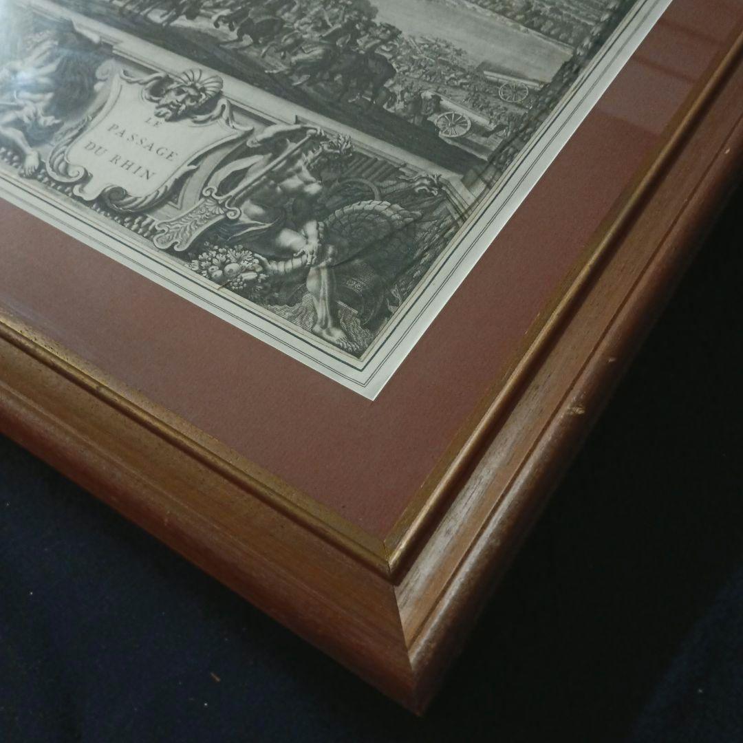 お値下げ　額装品　1673年　J.DOLIVAR 「ライン侵攻の図」稀少　美品