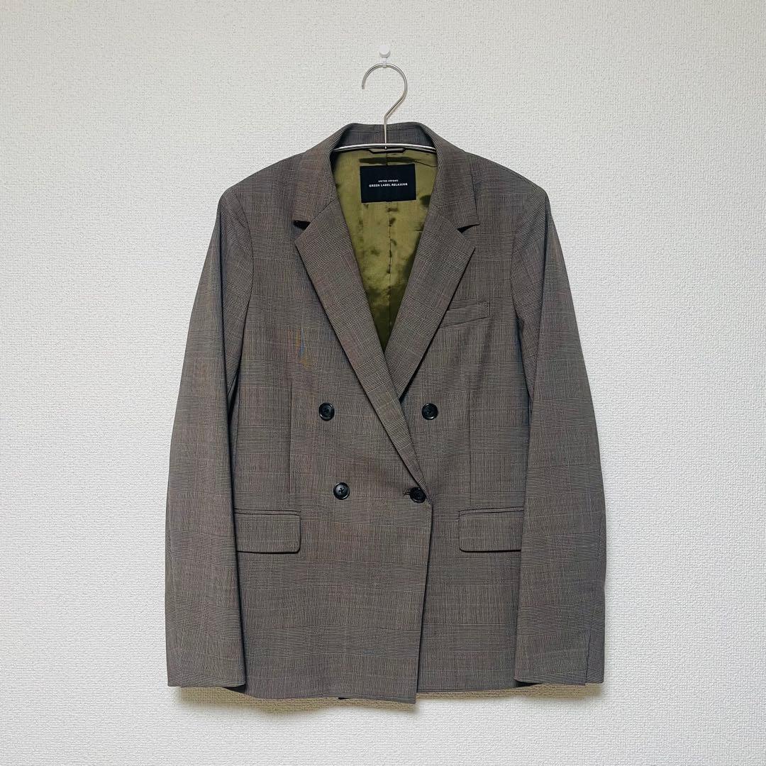 美品】グリーンレーベル カチリラ40 ダブル グレンチェック