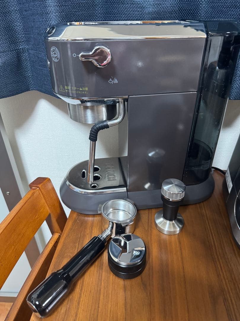 えりか様専用】【美品】デロンギ EC885J グレー カスタムパーツ付