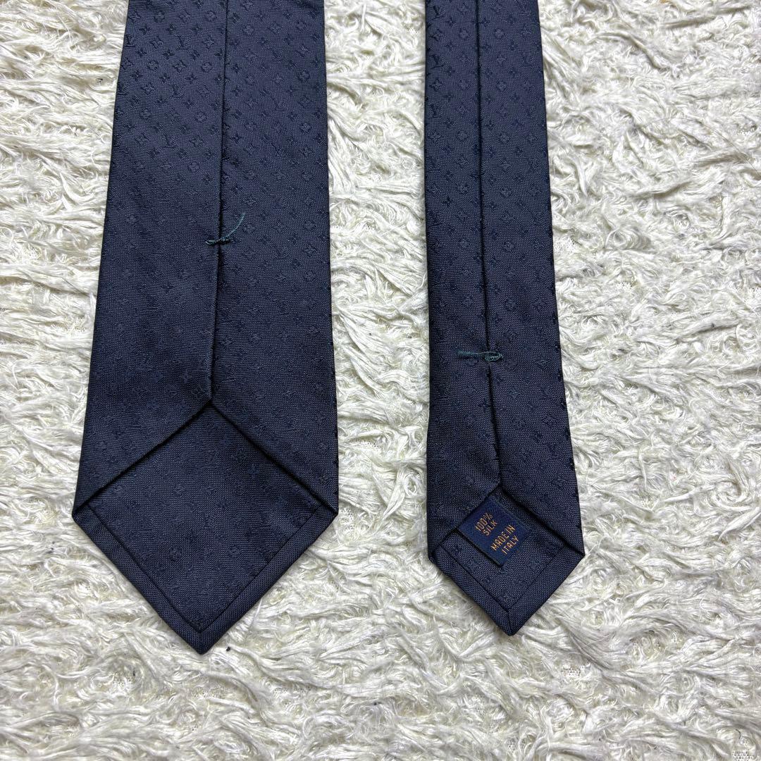 極美品】ルイヴィトン シルクネクタイ モノグラム ミッシム