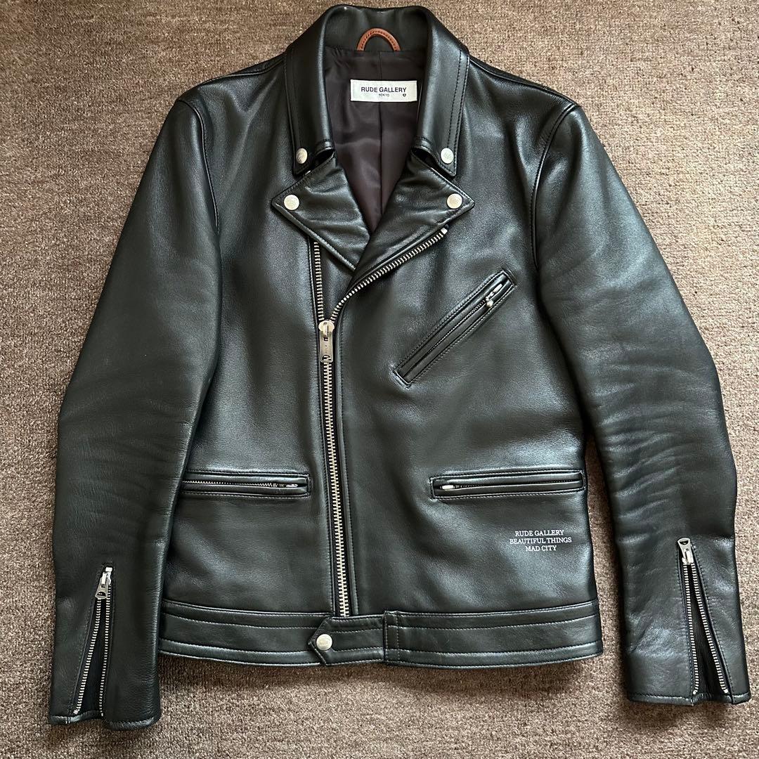 激レア ルードギャラリー レザー ジャケット ダブル ライダース シープ