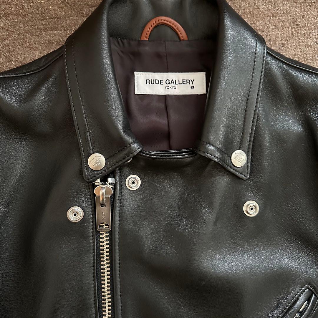 激レア ルードギャラリー レザー ジャケット ダブル ライダース シープ