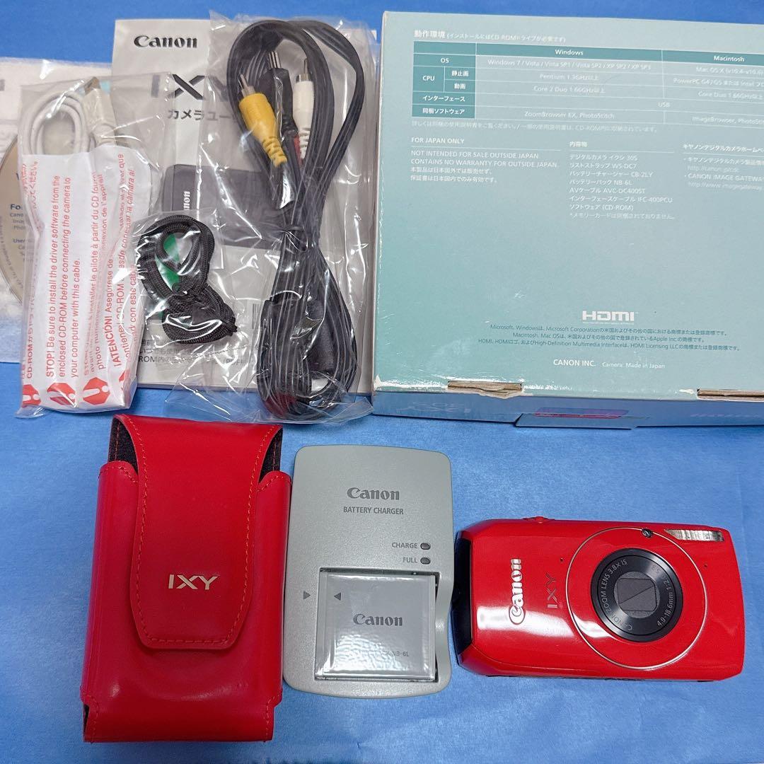 【極美品】Canon IXY 30S レッド　箱あり