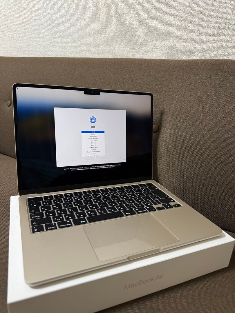 MacBook Air 13インチ スターライト