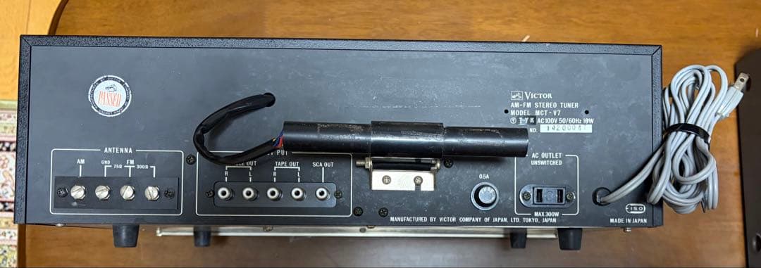 FM/AM ビクターステレオチューナーMODEL MCT-V7（動作確認済み）