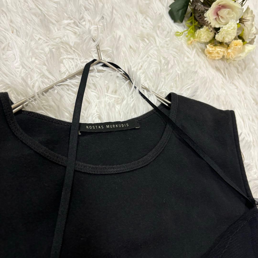kostas murkudis コスタスムルクディス ブラックタンクトップ 36