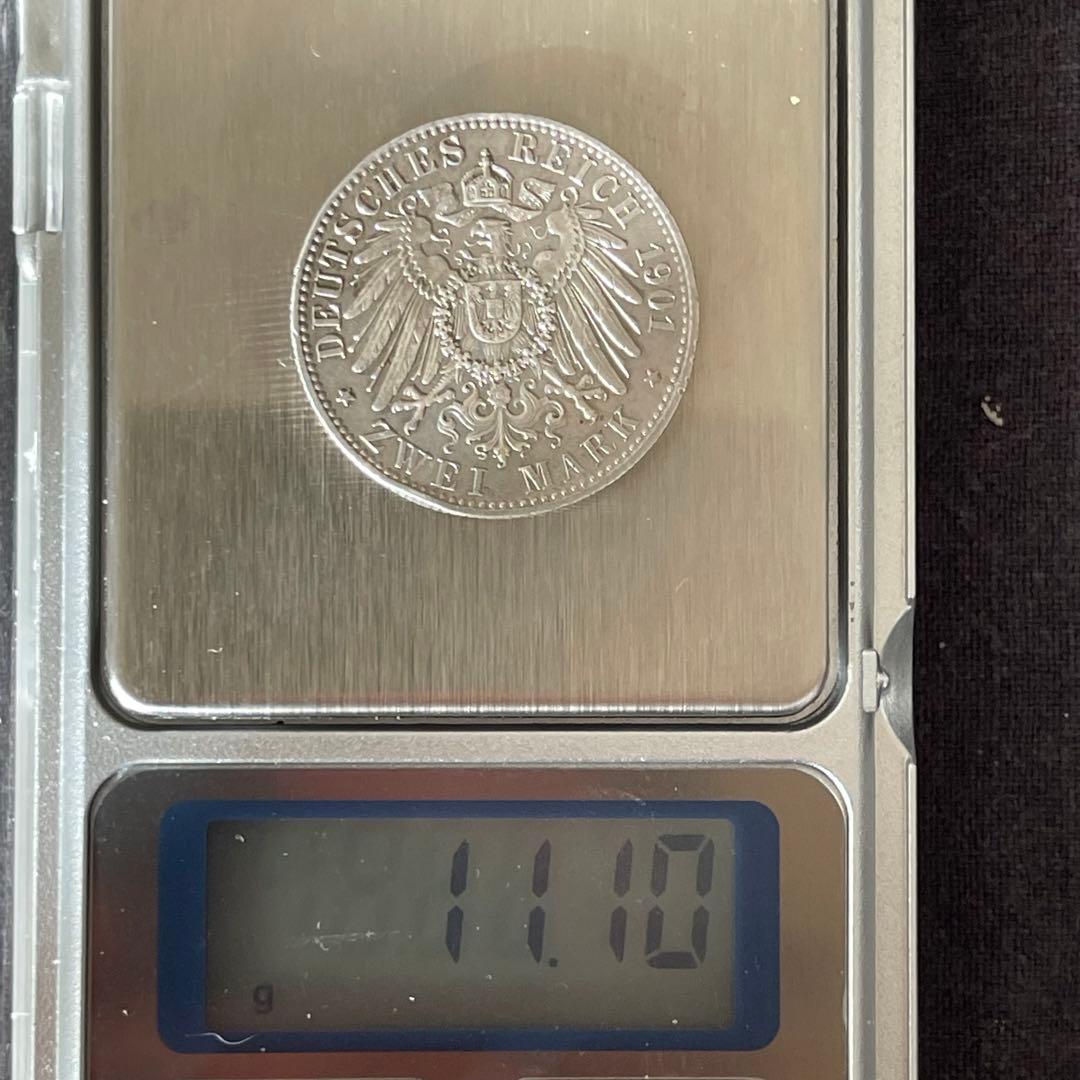 ドイツ 1901年 プロイセン200周年記念コイン 2マルク銀貨 - メルカリ