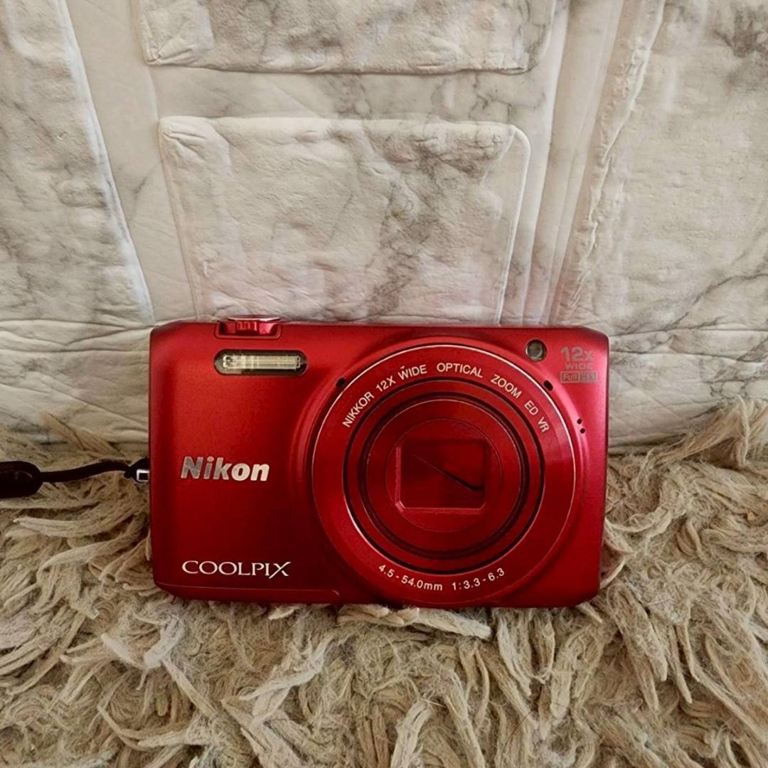 NIKON COOLPIX S6800 コンパクトデジタルカメラ レッド