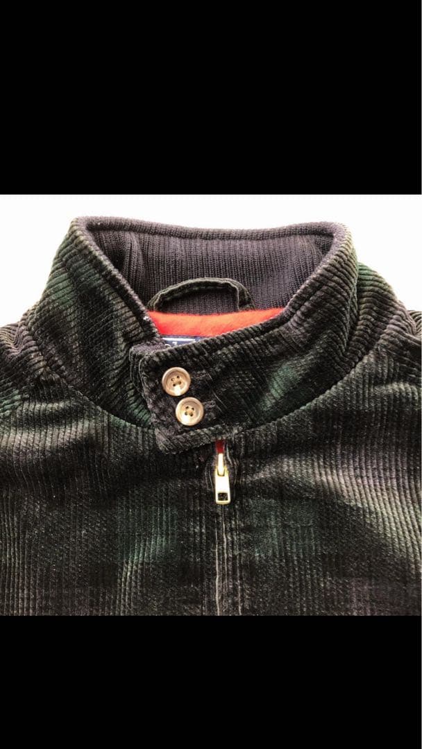 美品 90'S ラルフローレン コーデュロイ ハリントン ブラックウォッチ